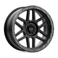 KMC KM544 MESA Satin Black W/ Gloss Black Lip wheel