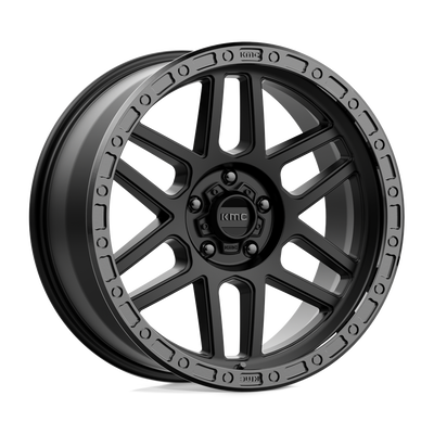 KMC KM544 MESA Satin Black W/ Gloss Black Lip wheel