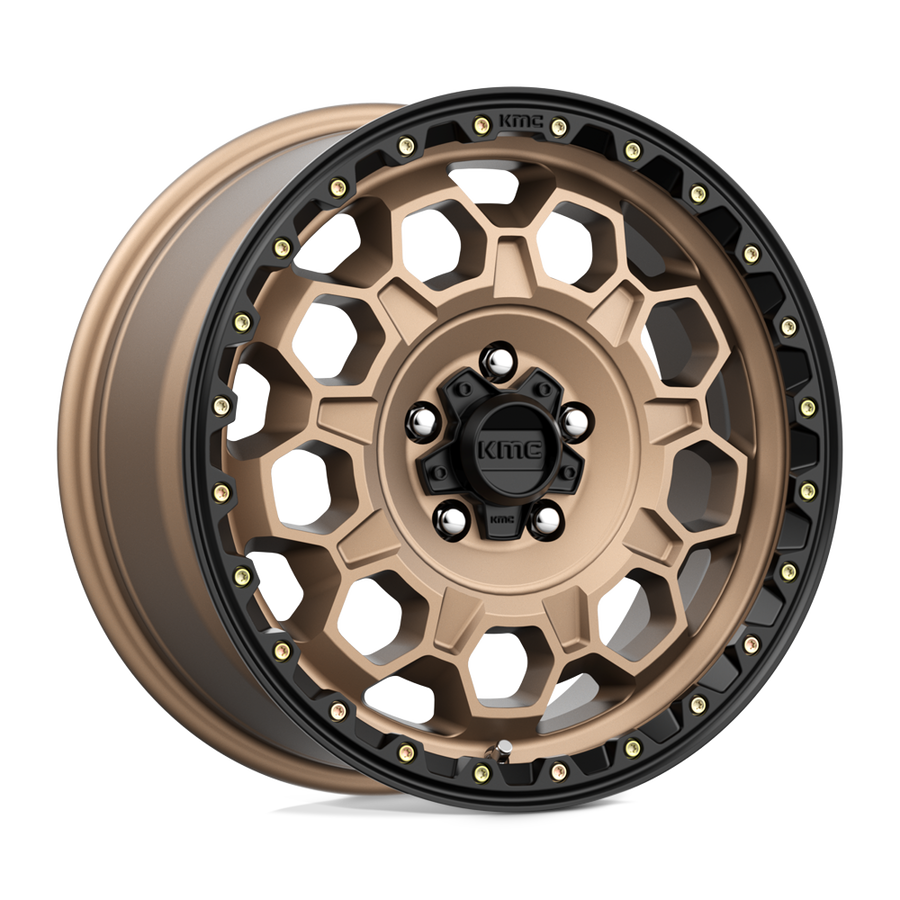 KMC KM545 TREK Matte Bronze W/ Black Lip wheel