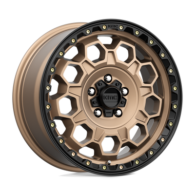 KMC KM545 TREK Matte Bronze W/ Black Lip wheel