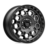 KMC KM545 TREK Satin Black W/ Gray Tint wheel