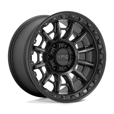 KMC KM547 CARNAGE Satin Black W/ Gray Tint wheel