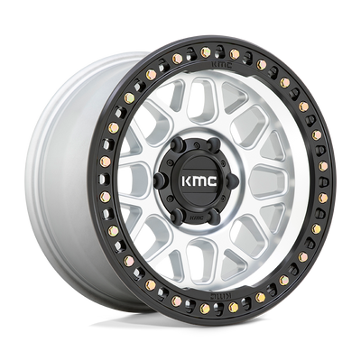 KMC KM549 GRS Machined W/ Satin Black Lip wheel