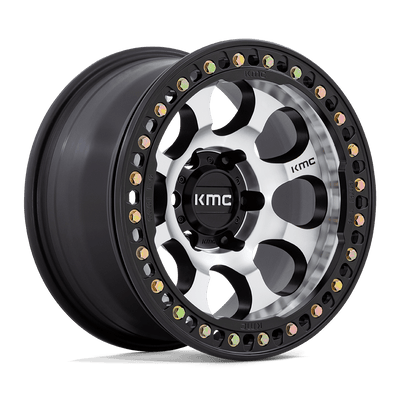KMC KM237 RIOT BEADLOCK Mach Satin Black Window & Ring wheel