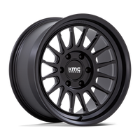 KMC KM447 IMPACT FORGED MONOBLOCK Satin Black wheel