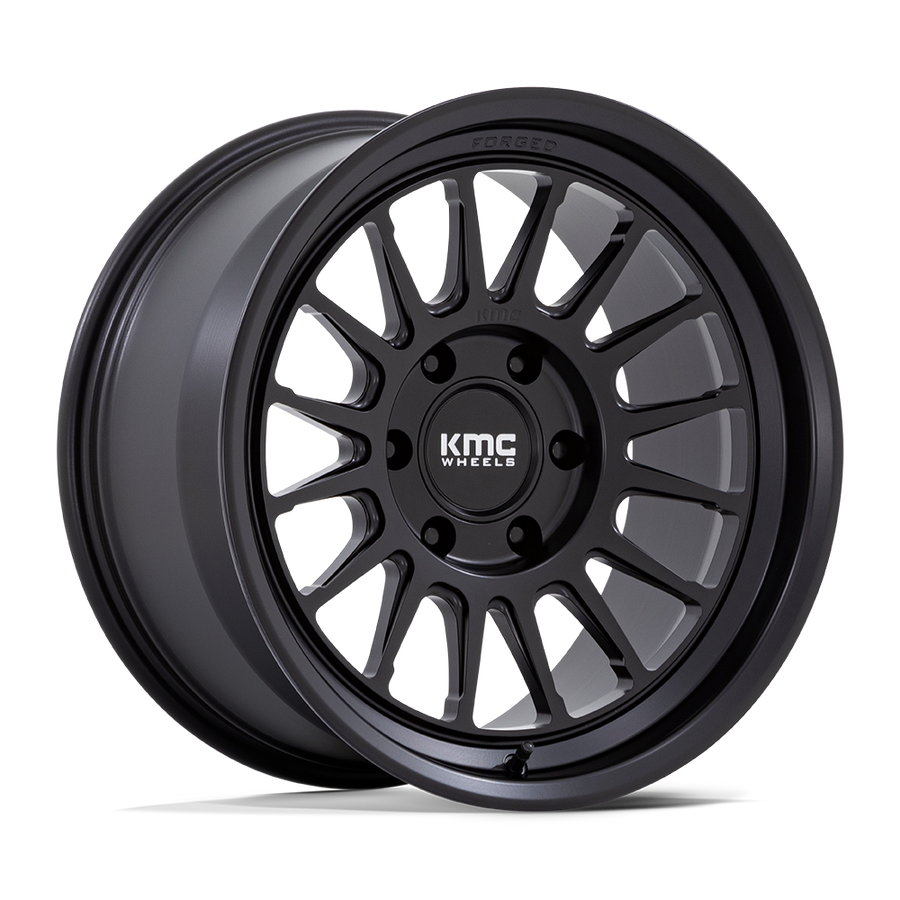 KMC KM447 IMPACT FORGED MONOBLOCK Satin Black wheel