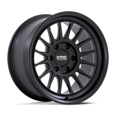 KMC KM447 IMPACT FORGED MONOBLOCK Satin Black wheel