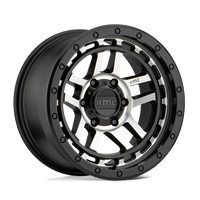 KMC KM540 RECON Satin Black Machined wheel