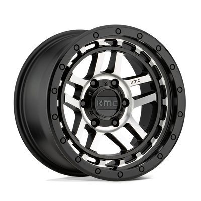 KMC KM540 RECON Satin Black Machined wheel
