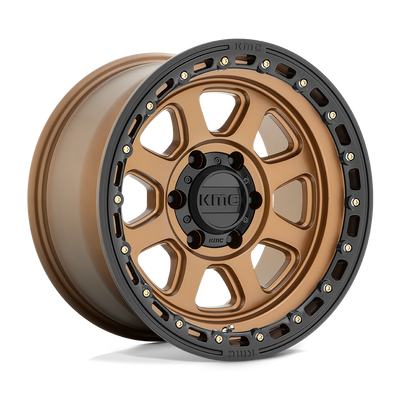 KMC KM548 CHASE Matte Bronze W/ Black Lip wheel