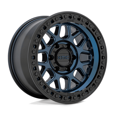 KMC KM549 GRS Midnight Blue W/ G-Black Lip wheel