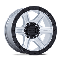 KMC KM551 OUTRUN Machined W/ Gloss Black Lip wheel