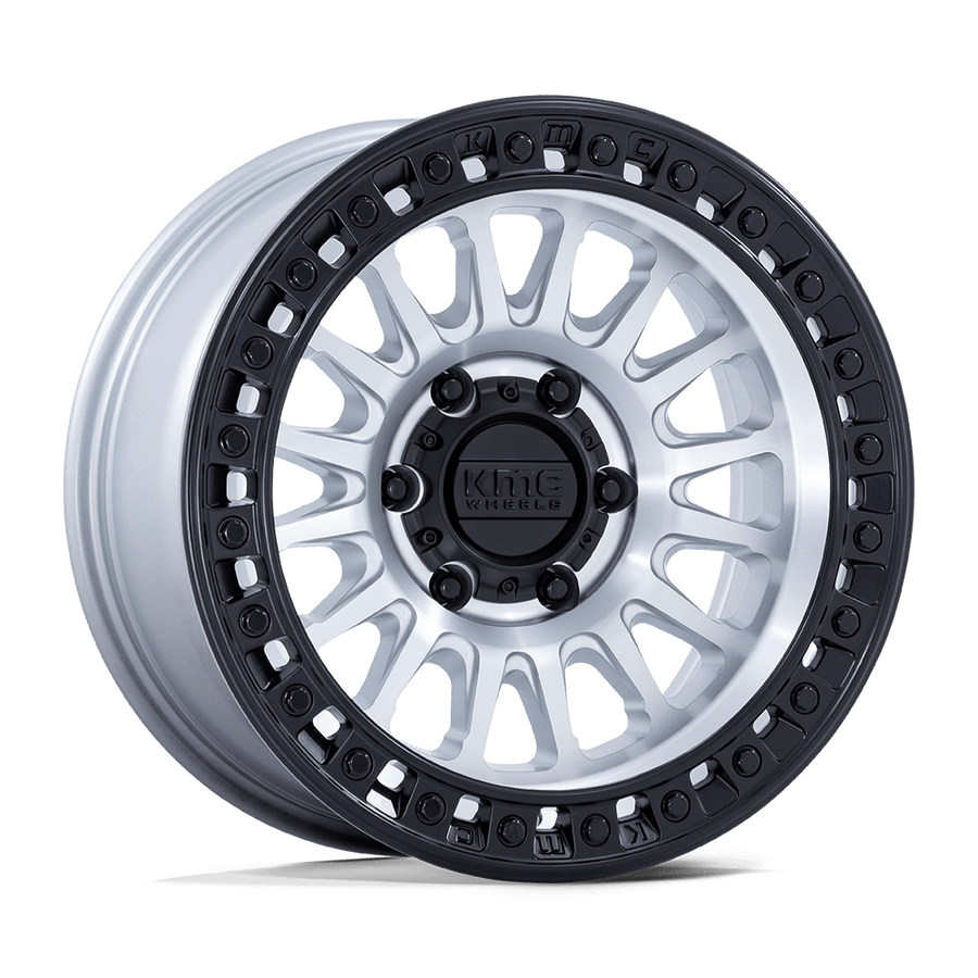 KMC KM552 IMS Machined W/ Matte Black Lip wheel