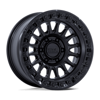 KMC KM552 IMS Matte Black W/ Gloss Black Lip wheel