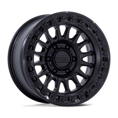 KMC KM552 IMS Matte Black W/ Gloss Black Lip wheel