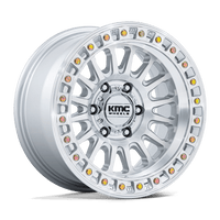 KMC KM552 IMS Gloss Silver W/ Machined Face wheel