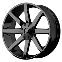 KMC KM651 SLIDE Gloss Black wheel