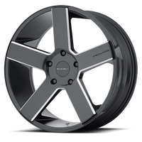 KMC KM690 MC 5 Satin Black W/ Milling wheel