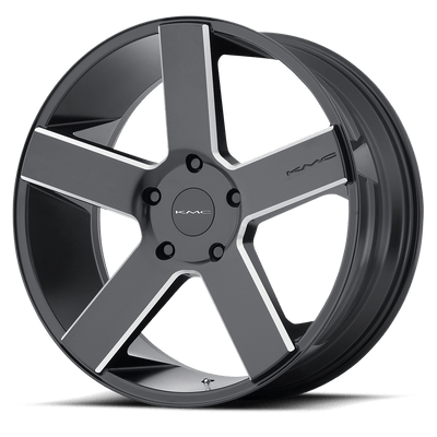 KMC KM690 MC 5 Satin Black W/ Milling wheel