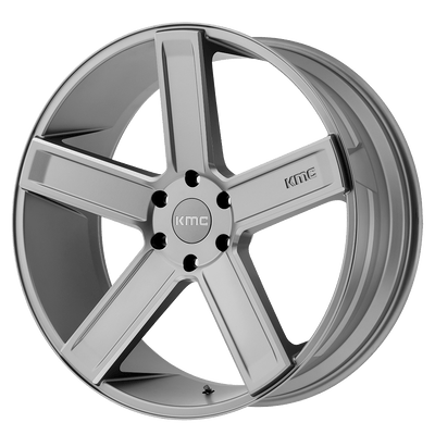 KMC KM702 DUECE Satin Gray Milled wheel