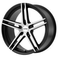 KMC KM703 MONOPHONIC Satin Black Brushed wheel