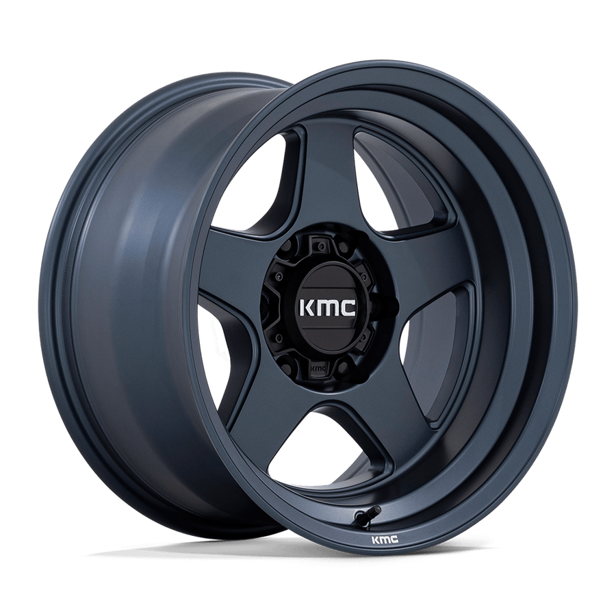 KMC KM728 LOBO Metallic Blue wheel