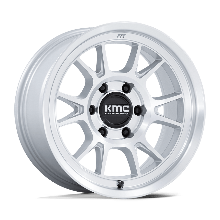 KMC KM729 RANGE Gloss Silver W/ Machined Face wheel