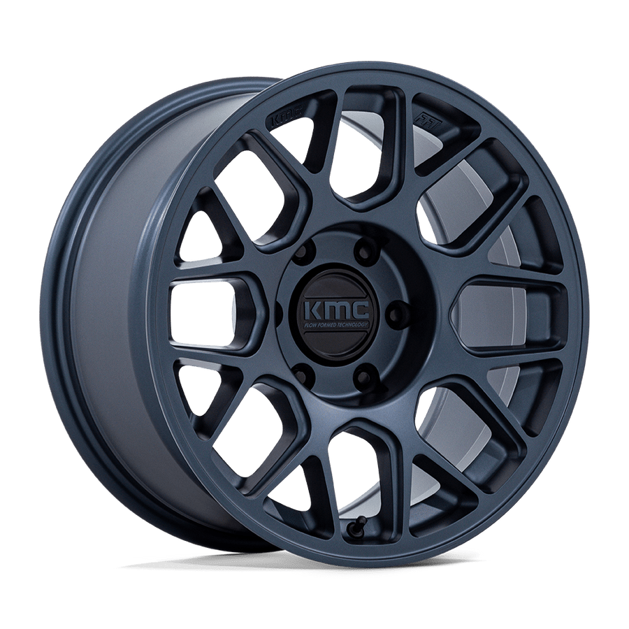 KMC KM730 HATCHET Metallic Blue wheel