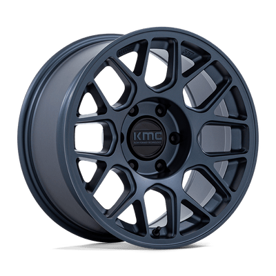 KMC KM730 HATCHET Metallic Blue wheel