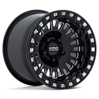 KMC Powersports KS242 AZTEC UTV BEADLOCK Gloss Black Milled wheel
