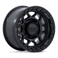 KMC Powersports KS241 TORX UTV BEADLOCK Matte Black W/ Gloss Black Rg wheel