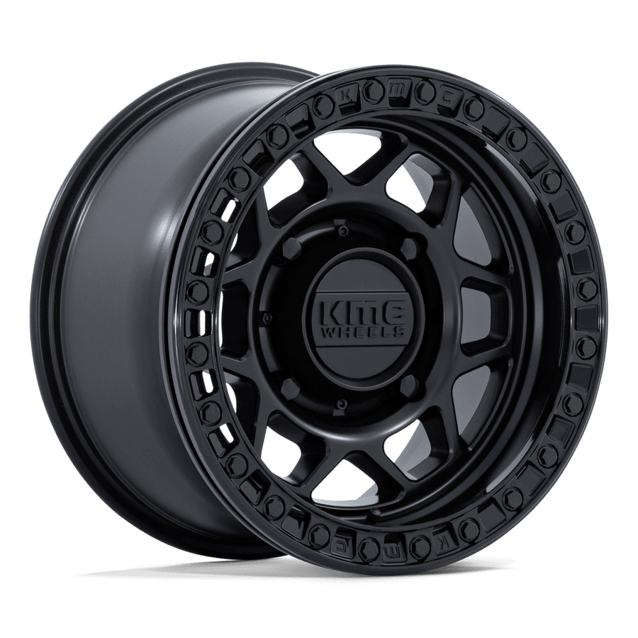 KMC Powersports KS241 TORX UTV BEADLOCK Matte Black W/ Gloss Black Rg wheel
