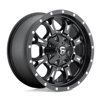 Fuel 1PC D517 KRANK Matte Black Milled wheel
