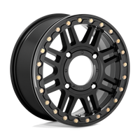KMC Powersports KS242 AZTEC UTV BEADLOCK Satin Black W/ Gloss Black Rg wheel