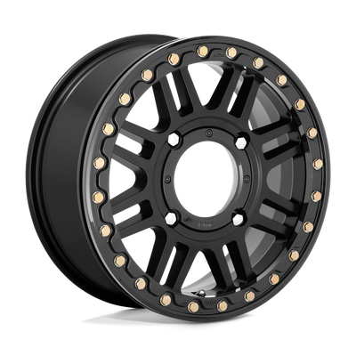 KMC Powersports KS242 AZTEC UTV BEADLOCK Satin Black W/ Gloss Black Rg wheel