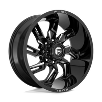 Fuel 1PC D747 LOCKDOWN Gloss Black Milled wheel