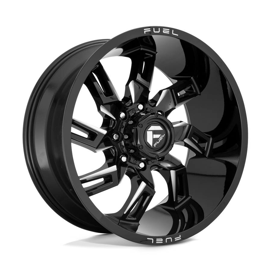 Fuel 1PC D747 LOCKDOWN Gloss Black Milled wheel