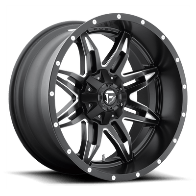 Fuel 1PC D567 LETHAL Matte Black Milled wheel