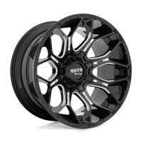 Moto Metal MO808 SNIPER Gloss Black Milled wheel