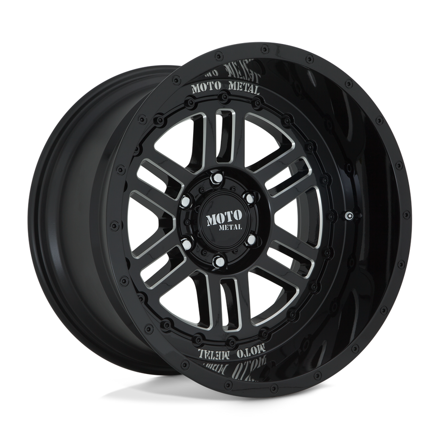 Moto Metal MO800 DEEP SIX Gloss Black Milled wheel