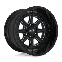 Moto Metal MO801 PHANTOM Gloss Black Milled wheel