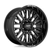 Moto Metal MO802 WARLOCK Gloss Black Milled wheel