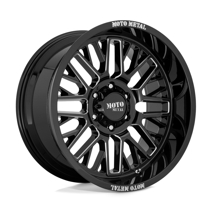 Moto Metal MO802 WARLOCK Gloss Black Milled wheel