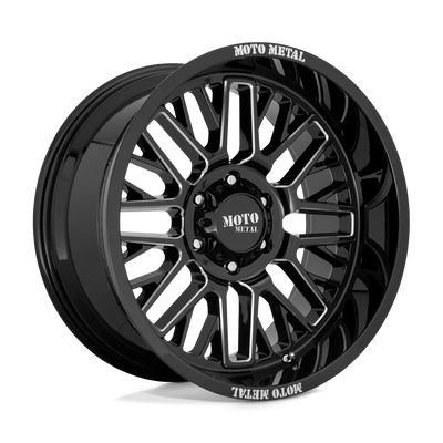 Moto Metal MO802 WARLOCK Gloss Black Milled wheel