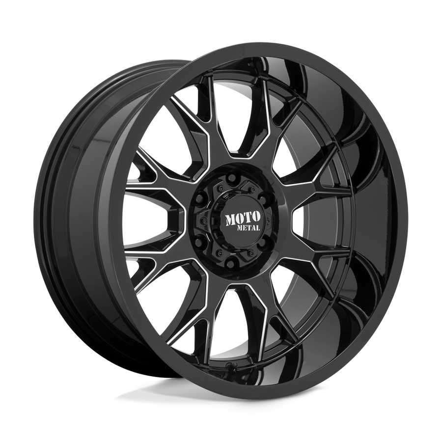 Moto Metal MO806 Gloss Black Milled wheel