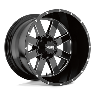 Moto Metal MO962 Gloss Black Milled wheel
