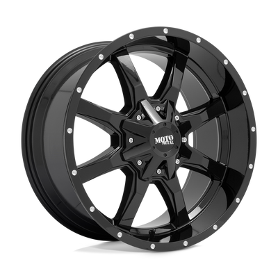 Moto Metal MO970 Gloss Black W/ Spot Milled Lip wheel