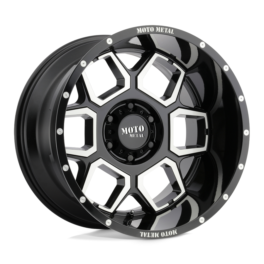 Moto Metal MO981 SPADE Gloss Black Machined wheel
