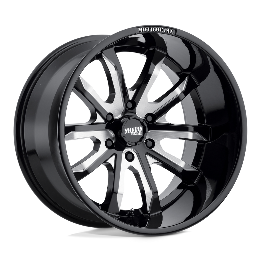 Moto Metal MO983 DAGGER Gloss Black Milled wheel