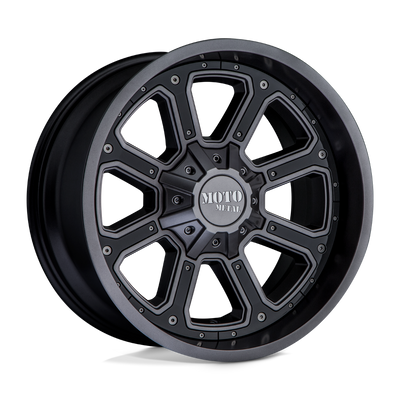 Moto Metal MO984 SHIFT Matte Gray W/ G-Blk Inserts wheel